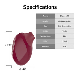 Juguetes sexuales femeninos Productos para adultos Juguetes sexuales Vibrador, Masturbador de succión Vibrador del clítoris femenino - Product Image 4