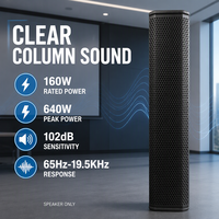 Speaker Konferensi Sensitivitas 102dB SPL Kontinu 115dB 8 Ohm Loudspeaker Kolom untuk Ruang Rapat dan Presentasi