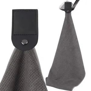 Magnet clip Magnet waffel Golf handtuch mit Industrial Strength Magnet für Strong Hold to Golfschläger