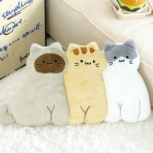 หมอนตุ๊กตาขนยาวลายแมวและสุนัข (ดีไซน์แบบ Patchwork) หมอนอิงตุ๊กตาขนยาวลายแมวและสุนัขสำหรับตกแต่งบ้าน - Product Image 5