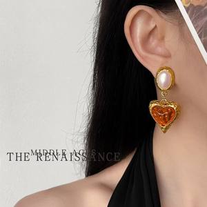 Boucles d'Oreilles Rétro Géométrique <span class=keywords><strong>Soleil</strong></span> Zircon Amour Femmes Boucles d'Oreilles Simple Bijoux Accessoire Cadeau - Product Image 3