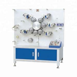 Machine d'impression rotative flexographique à grande vitesse JS-1041B, nouvelle, <span class=keywords><strong>4</strong></span>+1 <span class=keywords><strong>couleurs</strong></span>, double face, structure empilable, étiquette de soin - Product Image 1