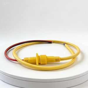 Connecteur PVC étanche IP65, fiche d'alimentation 2 broches, connecteur M23, type fil à fil/fil à <span class=keywords><strong>panneau</strong></span>, 16A pour systèmes d'alimentation industriels - Product Image 3