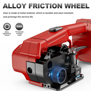 ماكينة ربط أوتوماتيكية بزر واحد WALLEPAC 4000mha أداة ربط محمولة تعمل بالبطارية لأحزمة PP /PET-5/8 - Product Image 2