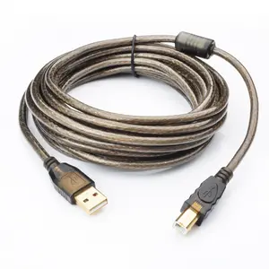 Hot Koop Vergulde Printer Kabel Usb Am Bm Afdrukken Kabel Usb 2.0 1M 2M 3M 5M Voor Printer