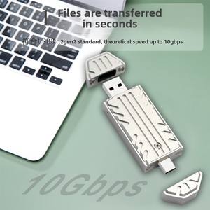 M.<span class=keywords><strong>2</strong></span> NVME SSD Hochgeschwindigkeits-Solid-State-Mobilfestplattenbox JMS583 Hauptsteuerung USB TYP-C Doppelkopf Magnetische Abdeckung - Product Image 3