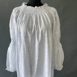 Plus Size Elegant Printed Cotton Nightgown <strong>Nightie</strong> Night Dress - Product Image 3