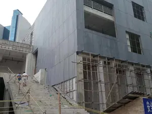 Revêtement de mur de bâtiment de décoration avec applications multiples imperméables de panneau de ciment de fibre de traitement