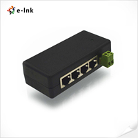 Alimentation PoE Passive Ethernet rapide 100M, 4 Ports, injecteur PoE 12V