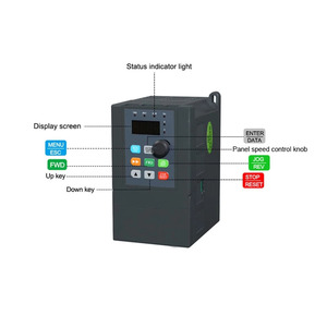 Convertisseur de fréquence VFD monophasé 220V vers triphasé pour moteur 0,75KW 1,5KW 2,2KW 3KW 7,5KW, commande de vitesse AC - Product Image 2