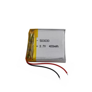 بطارية ليثيوم بوليمر قابلة لإعادة الشحن 3.7 فولت 400 مللي أمبير في الساعة، طراز 503030، بطاريات ليثيوم بوليمر 053030 - Product Image 2