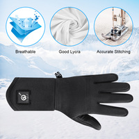 Gants chauffants électriques d'hiver, batterie rechargeable, imperméables, thermiques, écran tactile, mitaines épaisses et chaudes pour l'extérieur