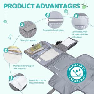 Tapis à langer pour bébé personnalisé en néoprène, pliable, fabriqué en usine BSCI - Product Image 6