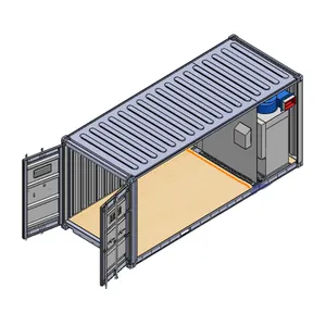 Taşınabilir konteyner çelik temizlik kumlama odası atış Peening boyama kabini satılık