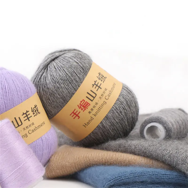 Sợi Đan Móc Dệt Bằng Tay Sợi Len Cotton Cashmere 50 + 20G Sợi Đan Sợi Đan Sợi Lông Dê Cashmere Sợi Len Ấm Áp Dệt Tự Làm