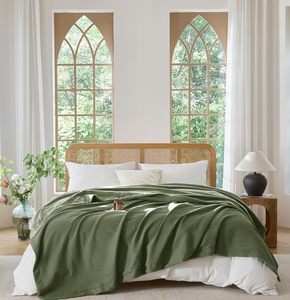 Hight chất lượng bông và nhung Chăn cũng được thiết kế Waffle chăn ấm áp và ấm cúng chăn cho mùa đông Vua Kích thước - Product Image 1