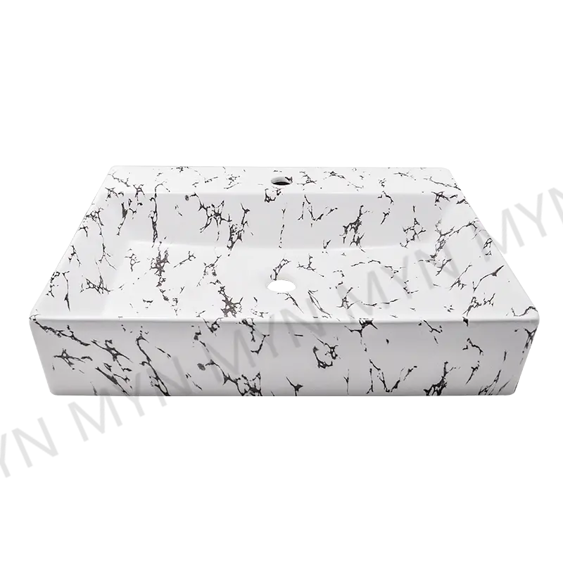 Lavabo da appoggio in marmo bianco con lavabo in marmo bianco