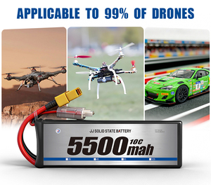 FPV 无人机电池 3S 4S 6S 8S 5500mah 6000Mah 固态飞行电池 适用于遥控无人机 长寿命可充电电池组 - Product Image 2