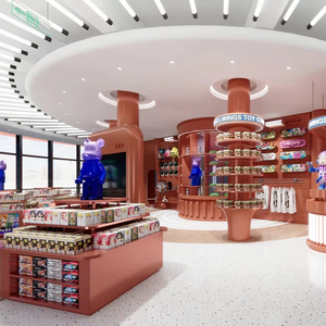 Custom Pop Toy Showcase with Glass Door | One-Stop Anime Shop Interior Design & Commercial Fitting - Product Image 1