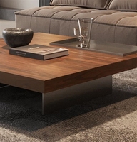 Ensemble de table basse en bois carré durable de luxe pour meubles de salon fabriqué en Chine