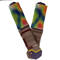 Chaussettes de sport de course en laine de compression personnalisées 20-30 Mmhg Chaussettes de bas personnalisées Chaussettes de compression personnalisées