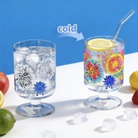 Vente en gros de mugs magiques en verre, chopes à bière personnalisées, cadeaux amusants, mugs à boire, mugs magiques à changement de couleur