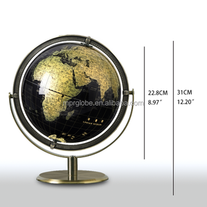 Trung Quốc Nhà Cung Cấp Đáng Tin Cậy 14Cm Cơ Sở Kim Loại Địa Lý Thế Giới Trang Trí - Product Image 2