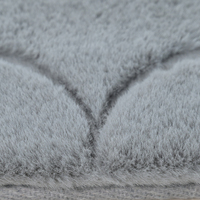 Tapis moelleux en fausse fourrure de lapin Shaggy pour chambre à coucher salon tapis et tapis beiges matelassés