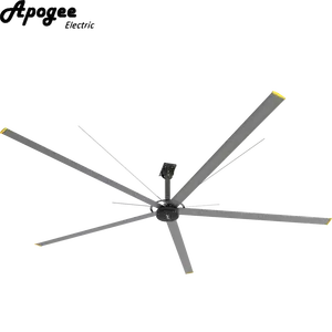 มอเตอร์ AC DC ที่ขายดีที่สุดการระบายอากาศ 24 ฟุตพัดลมเพดาน HVLS อุตสาหกรรมขนาดใหญ่เวียดนาม