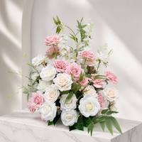 Centro de Mesa con Bola de Flores Artificiales Multicolores para Bodas, Fiestas de Cumpleaños, Eventos al Aire Libre, Decoración de Mesa