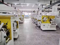 Machine d'impression de ruban en taffetas de nylon automatique, étiquette de soin du vêtement, étiquette en tissu satiné flexo