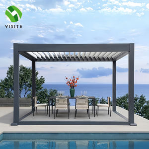 2023 derniers modèles 5x3 moteur électrique <span class=keywords><strong>toit</strong></span> <span class=keywords><strong>plat</strong></span> Pergola <span class=keywords><strong>jardin</strong></span> Gazebo réglable Pergolas étanche persienne <span class=keywords><strong>toit</strong></span> - Product Image 2