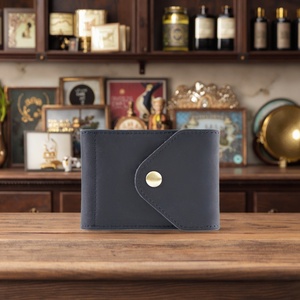 Vintage Mini Size Leather Wallet Portable Card Case for Driver's License ATM ID CardSlim Leather Card Holder for Polyester - Product Image 4