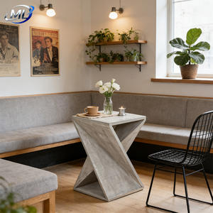 Table basse d'angle géométrique moderne en GRC massif de haute qualité, écologique et durable, pour la maison, le bureau et le salon - Product Image 2