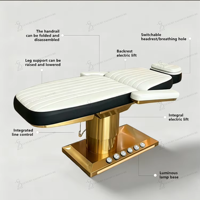 Nouveau Lit de Beauté Électrique de Luxe pour Cils, Chaise de Salon de Tatouage en Cuir, Table de Massage Multifonctionnelle, Chaise de Traitement