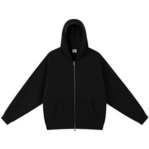 Sweat à capuche Healy personnalisable, style rétro américain, épais (420g), avec fermeture éclair double, pour homme, veste cardigan basique tendance automne/hiver - Product Image 2