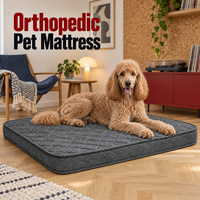 Matelas orthopédique pour chien avec taille personnalisée et housse ajustée amovible pour les marques de produits pour animaux de compagnie et les commandes OEM