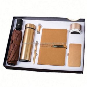 Cadeau personnalisé 2025 : Stylo-souris USB sans fil en acier inoxydable, Carnet A5, Haut-parleur, Batterie externe, Parapluie, Bouteille isotherme avec affichage de la température - Product Image 1