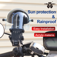 Casco de Protección Solar con Aislamiento Térmico Acrílico, Lentes Extendidas Impermeables, Visera con Protección UV para Soporte de Teléfono para Bicicleta
