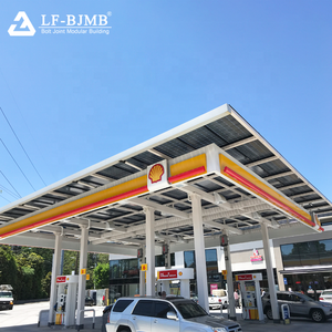 Canopée de base de roche, structure en acier préfabriquée, bagage <span class=keywords><strong>à</strong></span> coquille, pour station <span class=keywords><strong>essence</strong></span> - Product Image 5