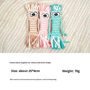 Jouets interactifs sonores en gros, jouets anti-morsure pour chiens et chats en corde de coton tressée, jouets d'entraînement sonores couineurs - Product Image 5