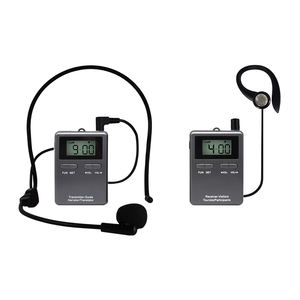 Système de <span class=keywords><strong>guide</strong></span> audio sans fil UHF 60 appareils 60 emplacements <span class=keywords><strong>avec</strong></span> 20 canaux pour interprétation simultanée, enseignement en église, voyages - Product Image 6