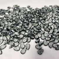 Strass en verre cristal facetté en forme de goutte d'eau, pierres à dos pointu pour robes de mariée, artisanat DIY, accessoires pour cheveux, montures personnalisées