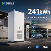 Système de stockage d'énergie extérieur à refroidissement liquide LiFePO4 de 241 kWh, armoire BESS tout-en-un C&I, pour la réduction des pics de consommation, alimentation de secours, micro-réseau, IP65