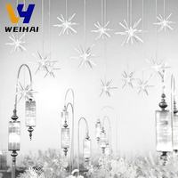 Lustre de mariage élégant en acrylique-Design oursin de mer illuminé par LED, plafonnier suspendu pour décoration d'éclairage de fête/événement