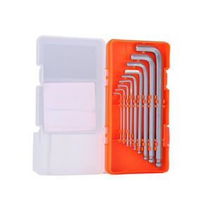 Alyan anahtarı takımı, 9 adet metrik Allen anahtarı Set top End t-kolu CRV & S2 çelik ile ekstra uzun 1.5mm-10mm-001 - Product Image 6