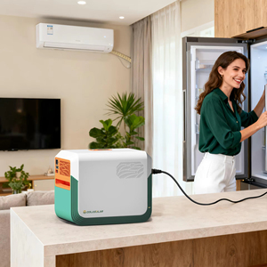 เครื่องกำเนิดไฟฟ้าพลังงานแสงอาทิตย์ MEGMEET Cola Solar Generator 2200 วัตต์ 3.6 กิโลวัตต์ชั่วโมง แบตเตอรี่ลิเธียมแบบพกพา พร้อมระบบ MPPT สำหรับใช้ในบ้าน ระบบไฟฟ้าภายในบ้าน MEGMEET - Product Image 4