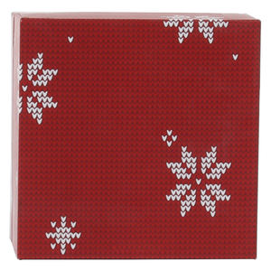 Vente en gros de boîte-cadeau de mariage de Noël rouge personnalisée avec lamination brillante gaufrage boîtes rigides avec base de couvercle imprimée de logo pour cadeau - Product Image 4