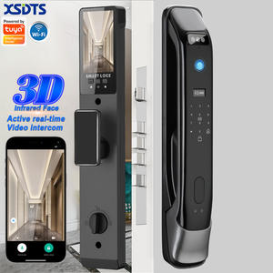 Xsdts df03 tuya Wifi स्मार्ट लॉक 9-भाषा वॉयस इंटरकॉम और बायोमेट्रिक एक्सेस के साथ - Product Image 1