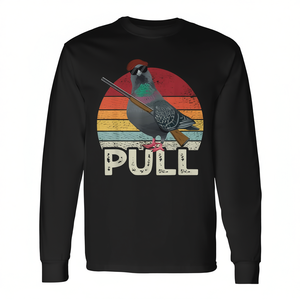 T-shirt à manches longues pour homme pour le tir au clay, le tir au pigeon, le tir au trap – Vêtements promotionnels - Product Image 2